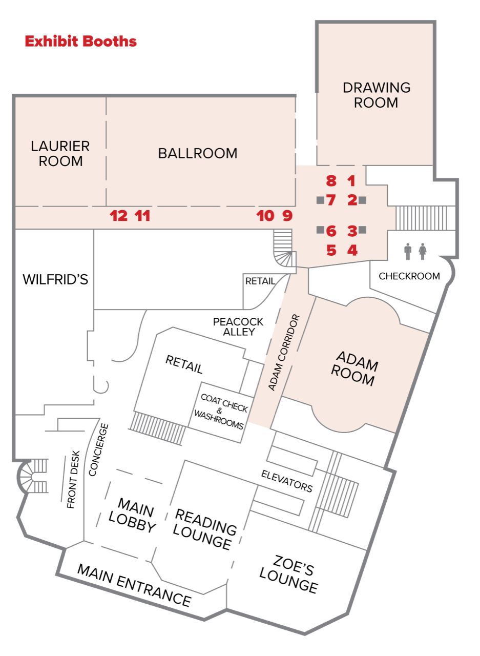 Floor plans for exhibit booths